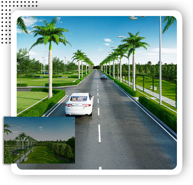 Adarsh Avenue plotted community aerial view